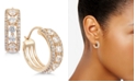 Eliot Danori Crystal Triple-Row Small Hoop Earrings  s, Created for Macy's